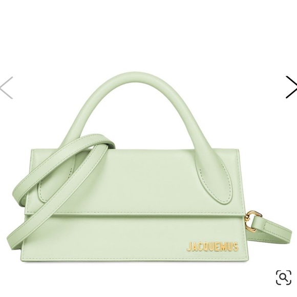 Authentic Jacquemus Green La Montagne Le Chiquito Long Clutch - Picture 1 of 14
